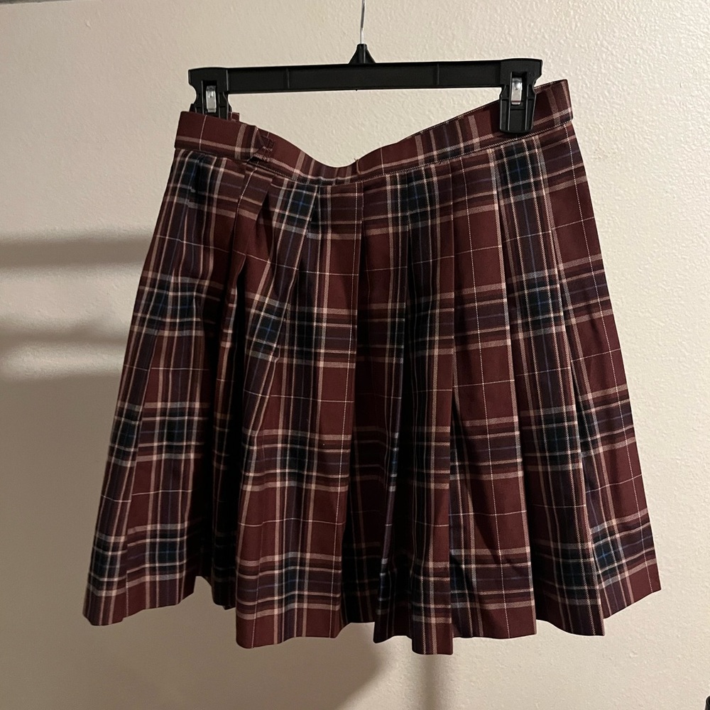 arCONOMI Japanese brand plaid pleated mini skirt